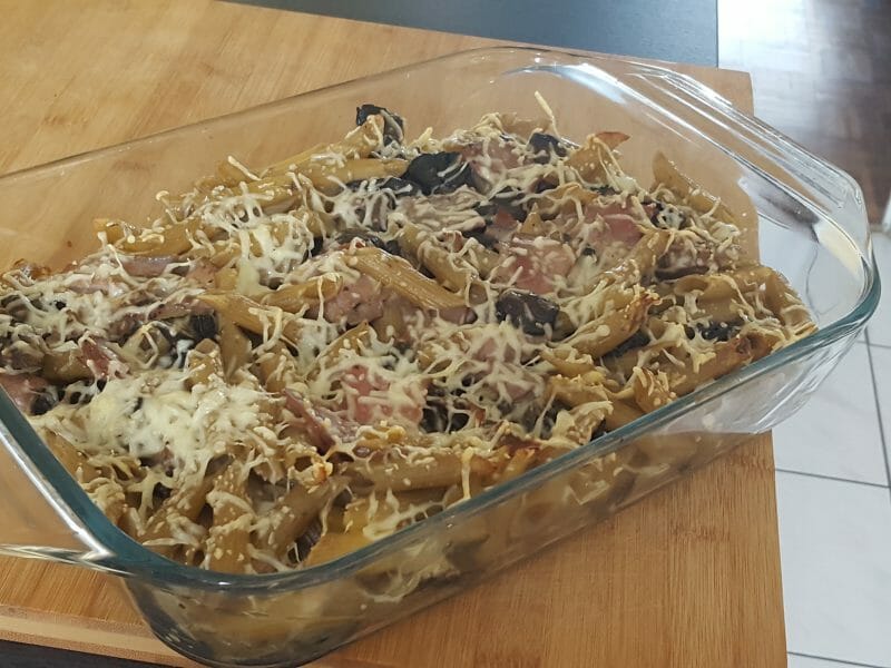 Cliquez pour zoomer ! Gratin de pennes aux champignons Thermomix par Alex4229