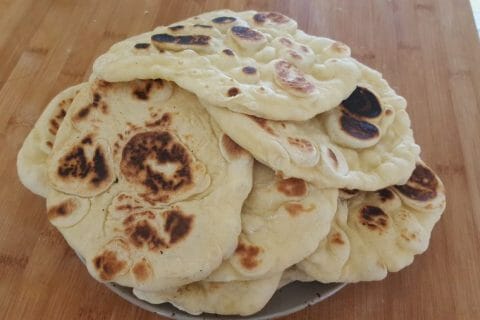 Cliquez pour zoomer ! Naans au fromage au Thermomix