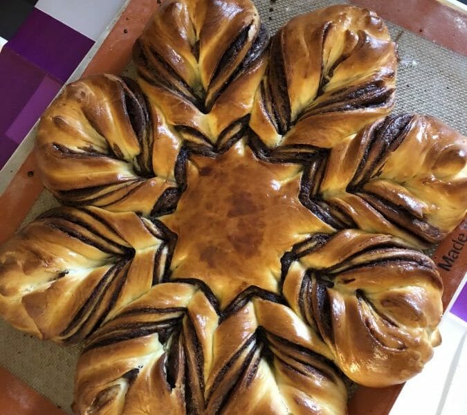 Cliquez pour zoomer ! Brioche étoilée au Nutella Thermomix par Marie.t88