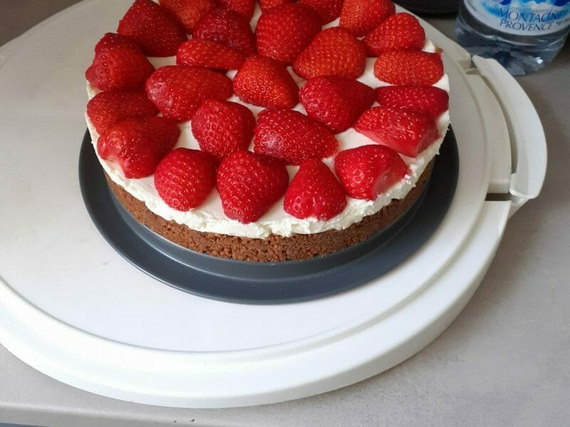 Cliquez pour zoomer ! Tarte aux fraises sans cuisson Thermomix par isabelle_510