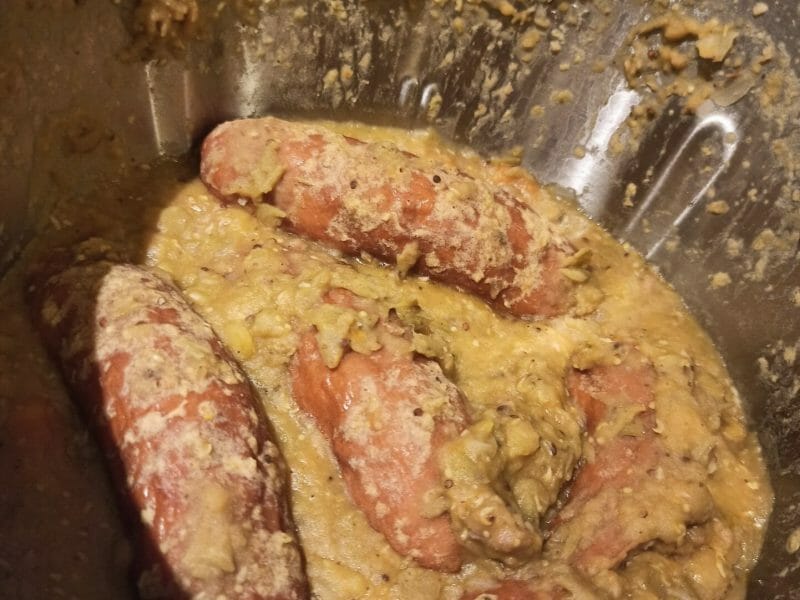 Cliquez pour zoomer ! Lentilles et ses saucisses Thermomix par lilylondon