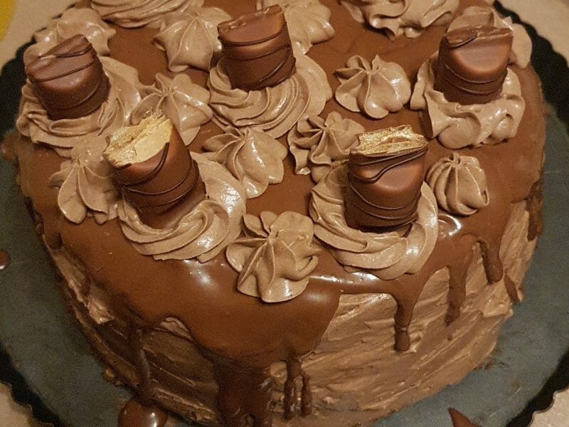 Cliquez pour zoomer ! Layer cake Kinder Bueno Thermomix par nini56350
