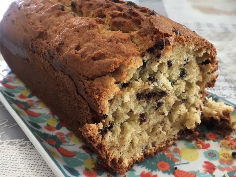 Cliquez pour zoomer ! Cake banane et pépites de chocolat Thermomix par missgaco