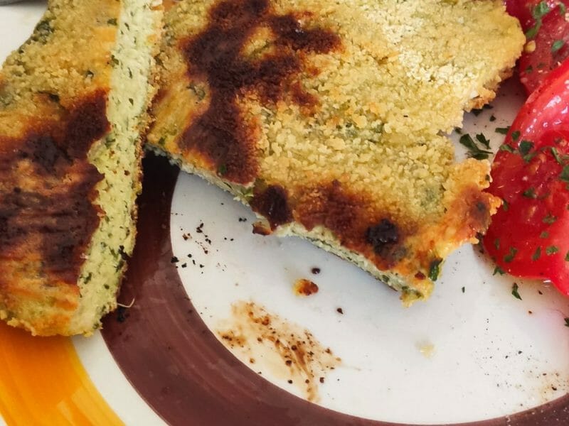 Cliquez pour zoomer ! Escalopes poulet et épinards panées Thermomix par adeline_288