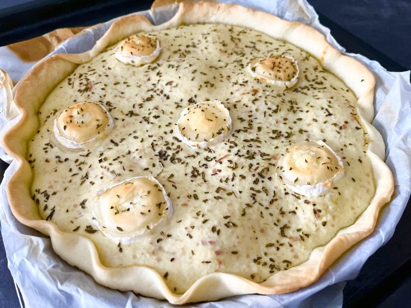 Cliquez pour zoomer ! Quiche fenouil, chèvre et chorizo Thermomix par Ansooo