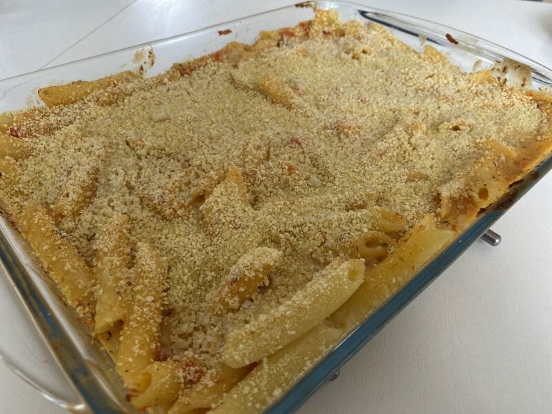 Cliquez pour zoomer ! Gratin de macaroni poivrons et chorizo Thermomix par Ansooo