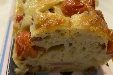 Cliquez pour zoomer ! Cake tomates mozzarella et lardons Thermomix par Ansooo