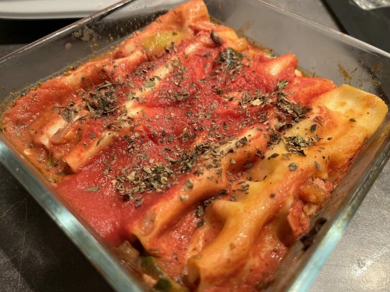 Cliquez pour zoomer ! Cannelloni au thon et à la crème de courgettes Thermomix par Ansooo