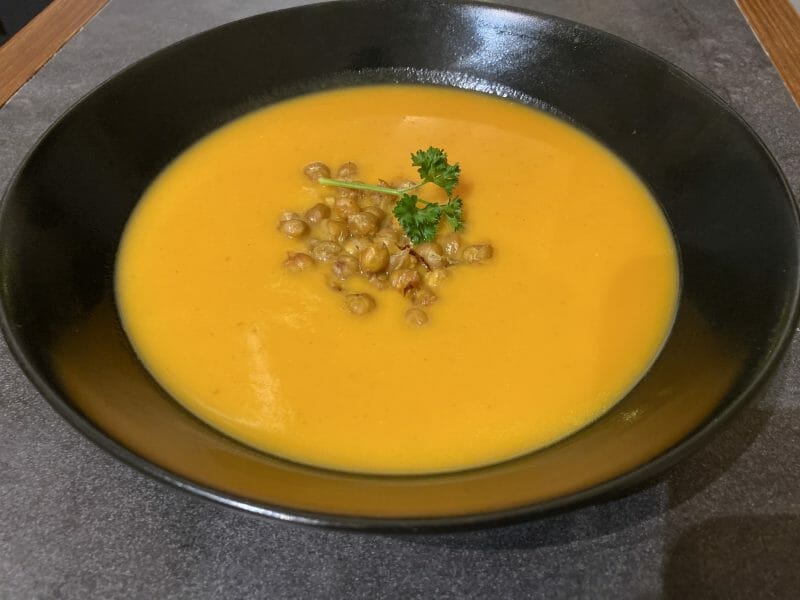 Velouté de patate douce au lait de coco au Thermomix - Cookomix