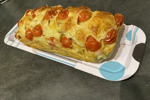 Cliquez pour zoomer ! Cake tomates mozzarella et lardons Thermomix par Ansooo