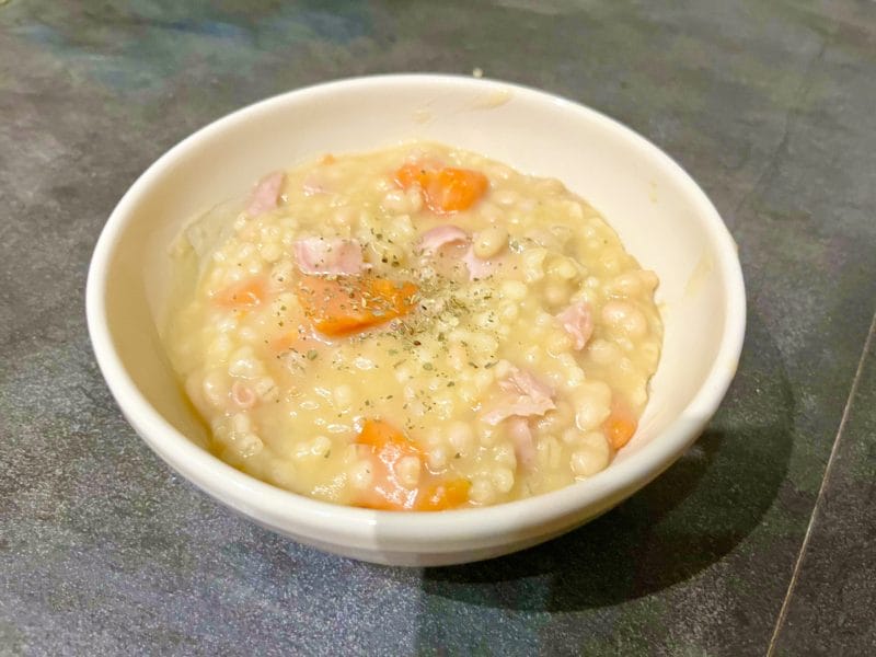 Cliquez pour zoomer ! Soupe à l’orge et aux haricots blancs Thermomix par Ansooo