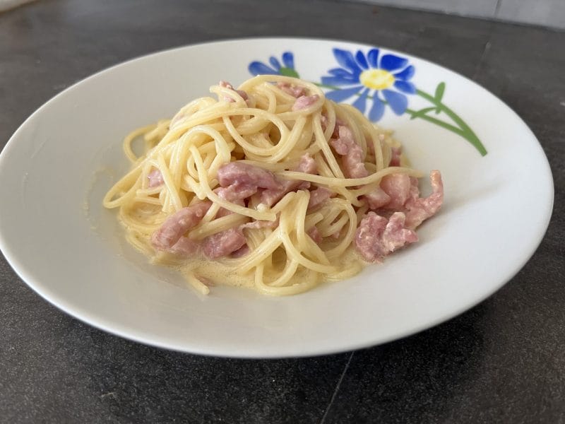 Cliquez pour zoomer ! Pâtes carbonara Thermomix par Ansooo