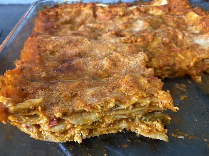 Cliquez pour zoomer ! Lasagnes au poulet et poivrons Thermomix par Ansooo