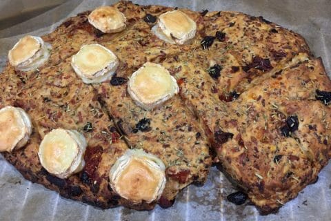 Cliquez pour zoomer ! Fougasse olives et lardons Thermomix par Ansooo