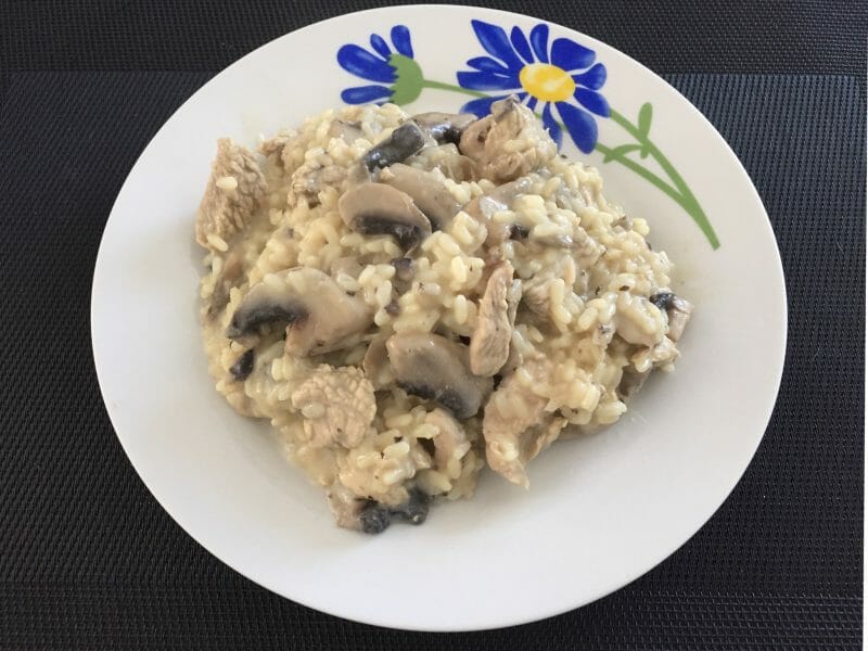Risotto poulet et champignons au Thermomix Cookomix Risotto poulet et champignons au Thermomix Cookomix