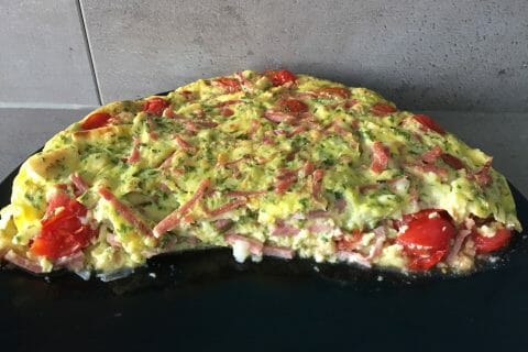 Cliquez pour zoomer ! Clafoutis tomates cerises et fromage de chèvre Thermomix par Ansooo