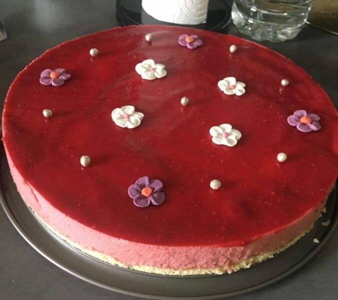 Cliquez pour zoomer ! Bavarois aux framboises Thermomix par Sandra2411
