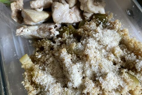 Cliquez pour zoomer ! Risotto de quinoa, courgettes et saumon Thermomix par jessica1288