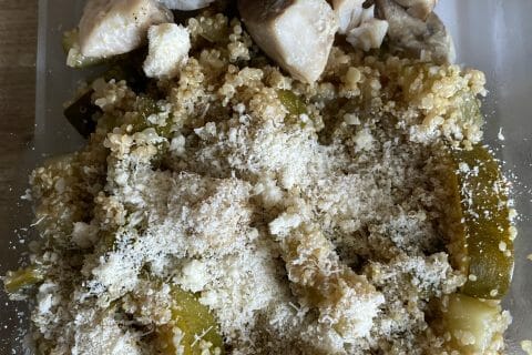 Cliquez pour zoomer ! Risotto de quinoa, courgettes et saumon Thermomix par jessica1288