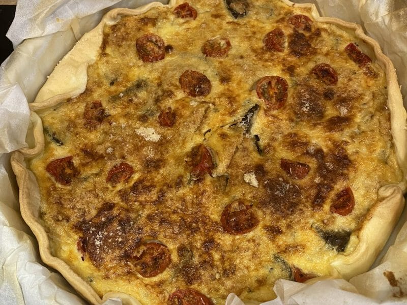Cliquez pour zoomer ! Quiche thon et aubergines Thermomix par jessica1288
