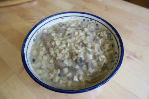 Cliquez pour zoomer ! Risotto de crozets et champignons au Thermomix