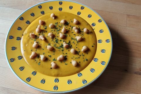 Cliquez pour zoomer ! Velouté carottes et pommes, au lait de coco au Thermomix
