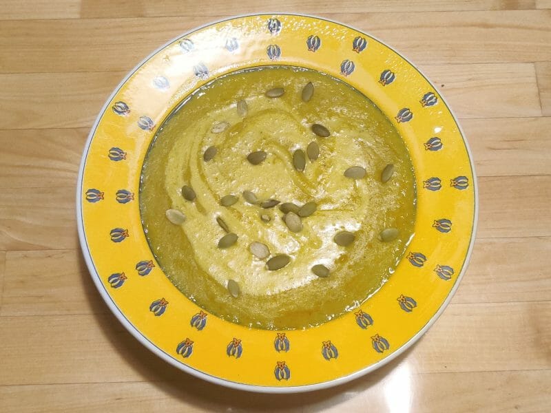Cliquez pour zoomer ! Velouté de butternut aux lentilles corail et au curry Thermomix par Jluc
