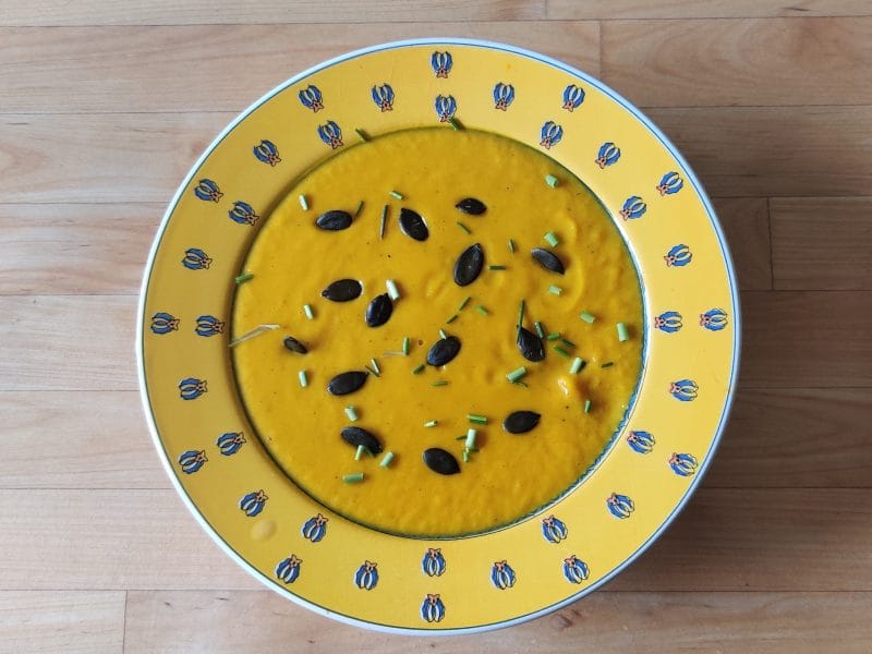 Cliquez pour zoomer ! Soupe de potimarron à l’orange et au gingembre Thermomix par Jluc