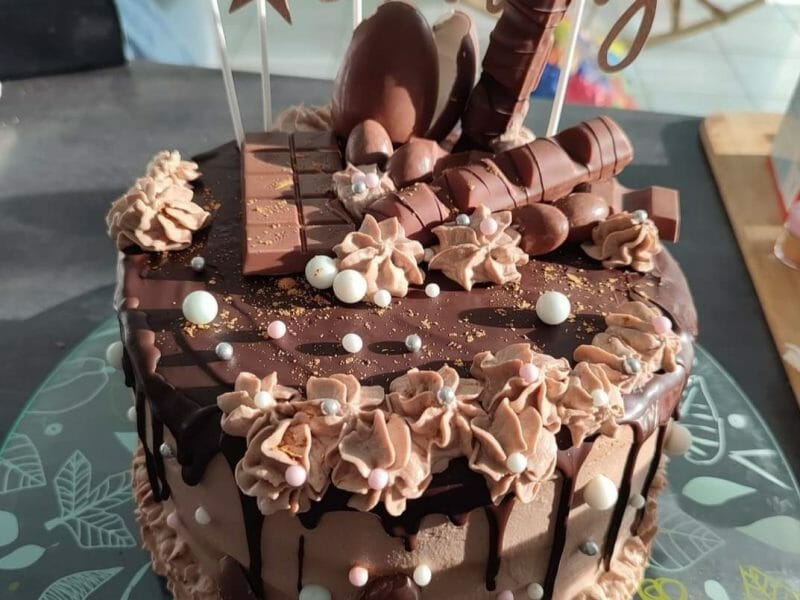 Cliquez pour zoomer ! Layer cake Kinder Bueno Thermomix par rosejuly