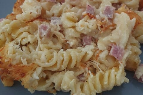 Cliquez pour zoomer ! Gratin de fusilli au jambon Thermomix par lorene6942