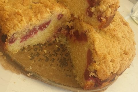 Cliquez pour zoomer ! Crumb cake framboises Thermomix par lorene6942