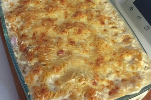 Cliquez pour zoomer ! Gratin de fusilli au jambon Thermomix par lorene6942