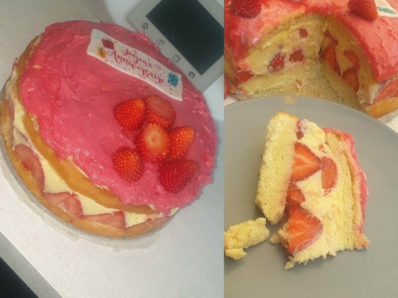 Cliquez pour zoomer ! Fraisier Thermomix par lorene6942