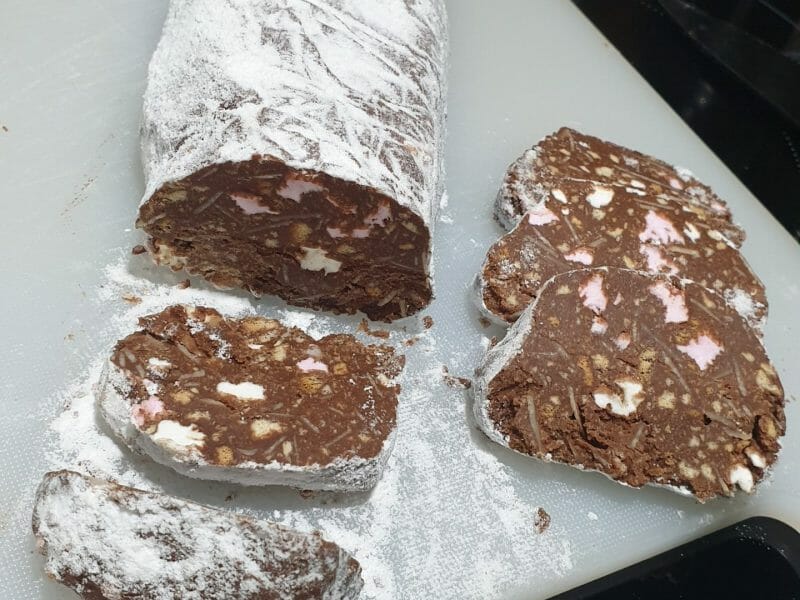 Cliquez pour zoomer ! Saucisson au chocolat Thermomix par lorene6942