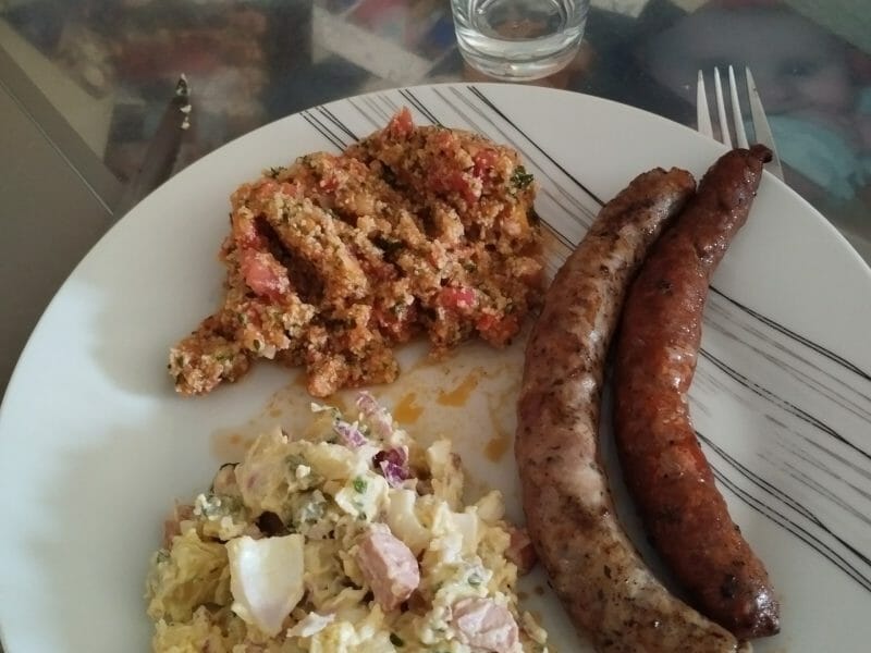 Cliquez pour zoomer ! Salade strasbourgeoise Thermomix par Véromix ☺️