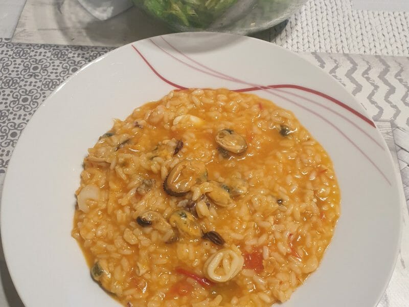 Cliquez pour zoomer ! Risotto aux fruits de mer Thermomix par Angie