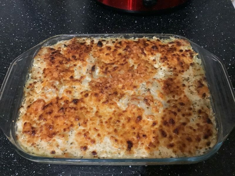 Cliquez pour zoomer ! Gratin aux deux saumons Thermomix par Ml
