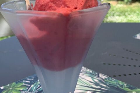 Cliquez pour zoomer ! Sorbet framboise Thermomix par celdubrub