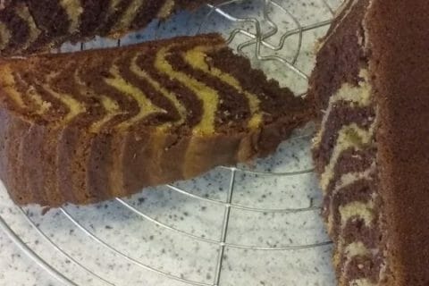 Cliquez pour zoomer ! Gâteau zébré au Thermomix
