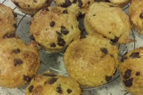 Cliquez pour zoomer ! Muffins au son d’avoine et aux pépites de chocolat au Thermomix