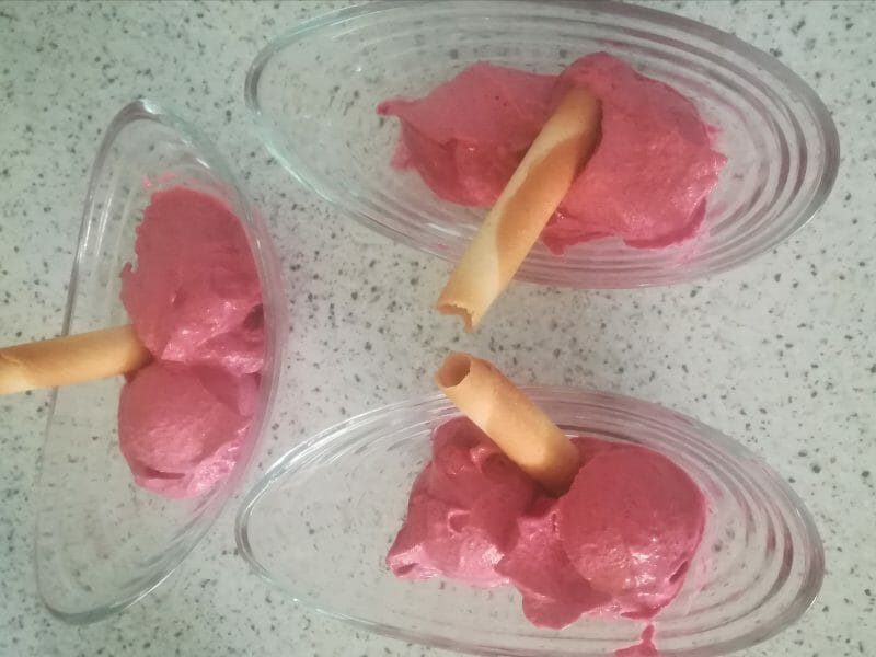Cliquez pour zoomer ! Sorbet framboise Thermomix par Claude vba813