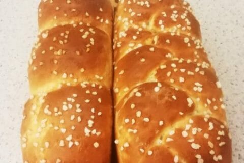 Cliquez pour zoomer ! Brioche tressée à la mie filante au Thermomix