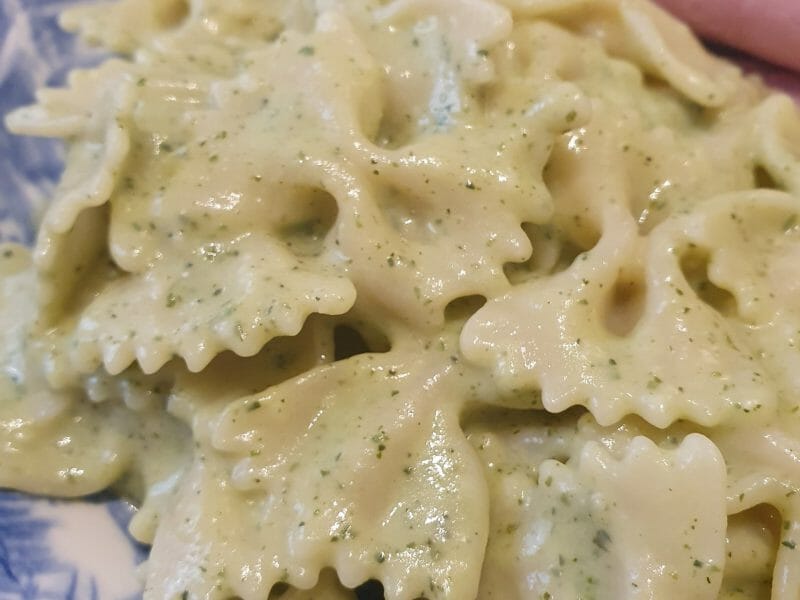 Cliquez pour zoomer ! Farfalle à la crème de courgettes Thermomix par Claude vba813