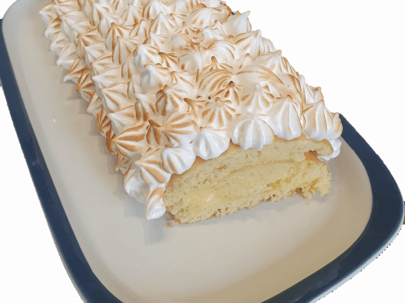 Cliquez pour zoomer ! Bûche au citron meringuée Thermomix par Claude vba813