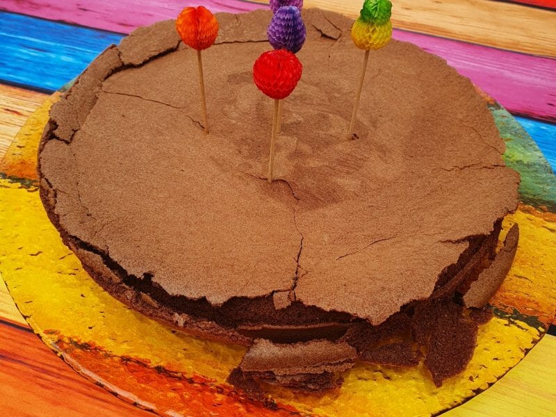 Cliquez pour zoomer ! Gâteau macaroné au chocolat Thermomix par Claude vba813