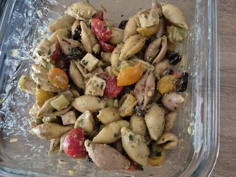 Cliquez pour zoomer ! Salade de pâtes à la grecque Thermomix par marine2193