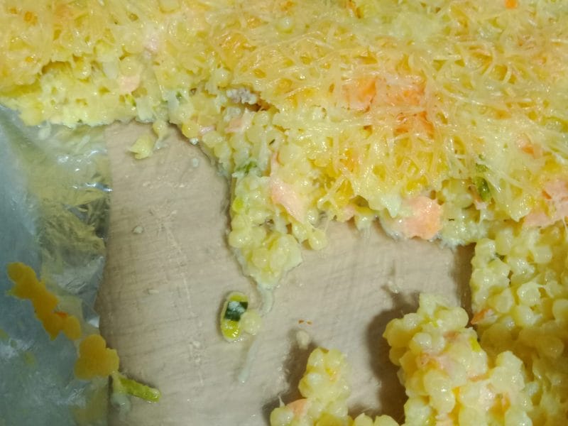 Cliquez pour zoomer ! Gratin de perles, saumon et courgettes Thermomix par bilouke