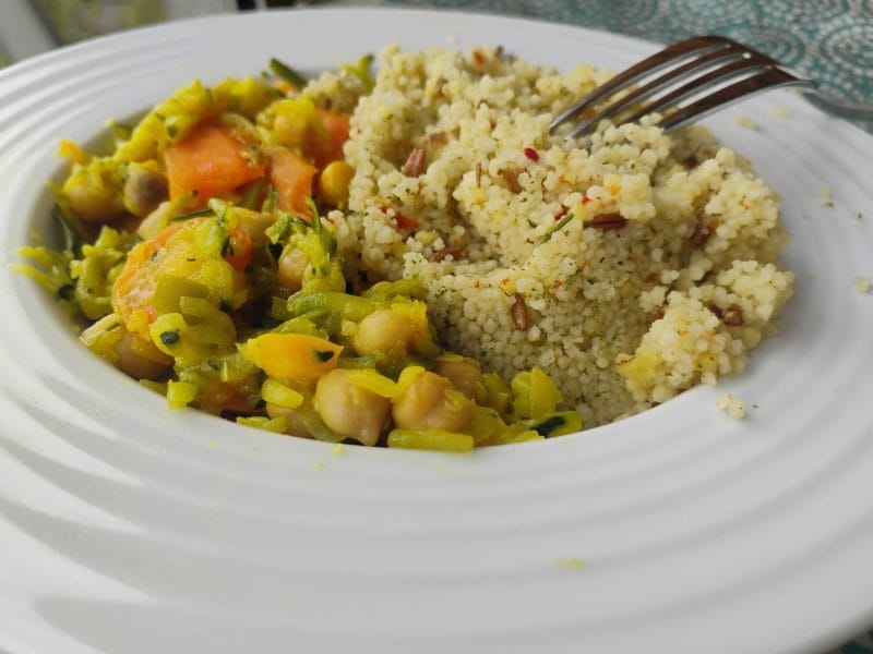 Cliquez pour zoomer ! Bowl méditerranéen aux légumes et céréales Thermomix par Biques
