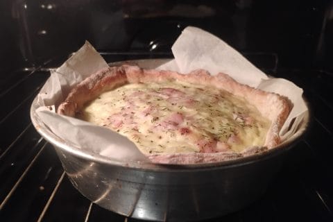 Cliquez pour zoomer ! Zwiebelkuchen – gâteau aux oignons Thermomix par Biques