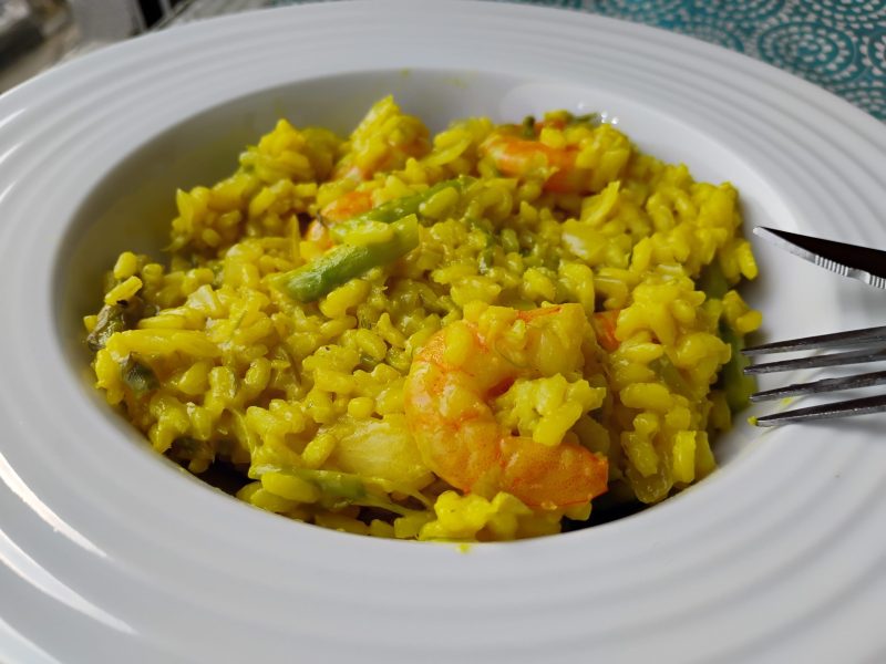 Cliquez pour zoomer ! Risotto aux crevettes et asperges Thermomix par Biques
